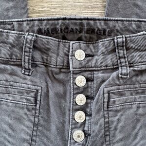 American Eagle Gray Corduroy Pants